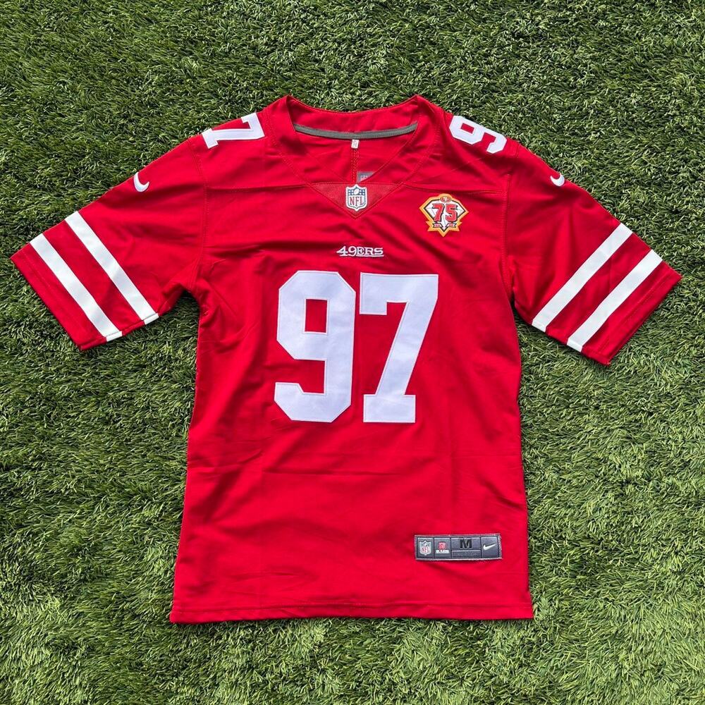 49ers Nick Bosa Jersey 75th Anniversary Size M